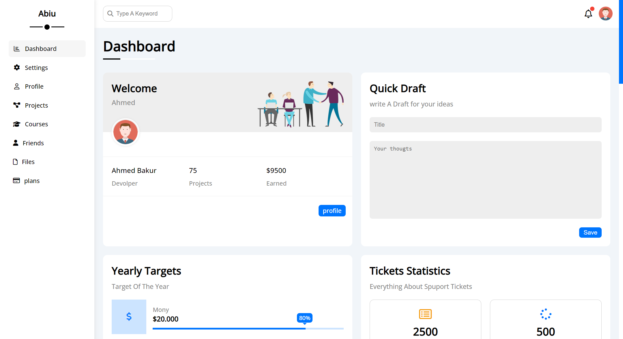 Admin Dashboard